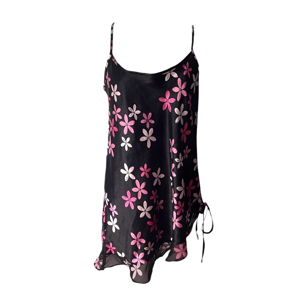 Floral Slip Dress with Pink and White Flowers